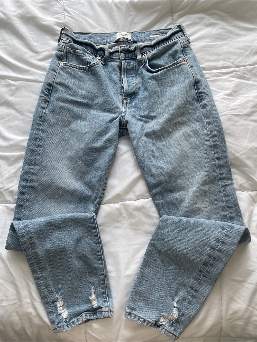 Citizens Of Humanity Light Blue Straight-Leg Jeans